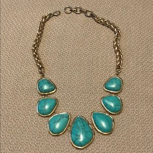 Banana Republic turquoise statement necklace
